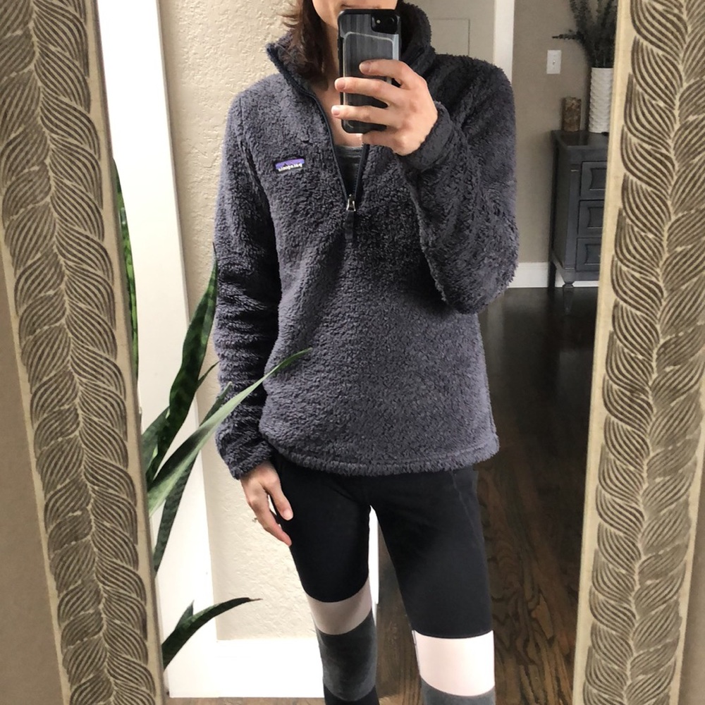 Women's Patagonia Los Gatos 1/4 Zip Fleece Dark gray - Picture 14 of 15